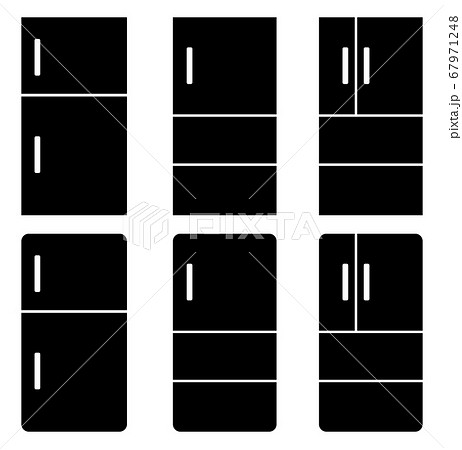 冷蔵庫 アイコンのイラスト素材