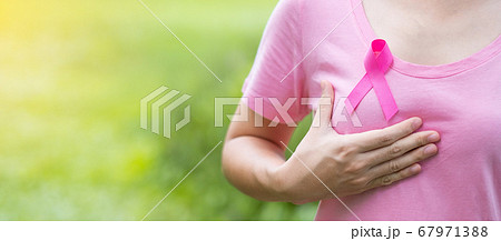 October Breast Cancer Awareness month, adult Woman 67971388