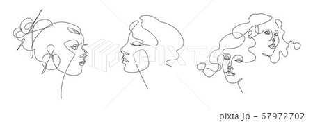 Continuous line. Vector illustration in a minimalistic style. 67972702