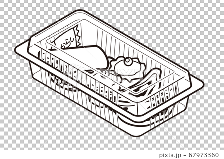 Chinese food with food pack 67973360