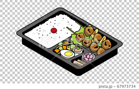 持ち帰り販売の焼鳥弁当 持ち帰り販売の焼鳥弁当 67973734