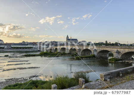 views from the loire river of the city 67977987