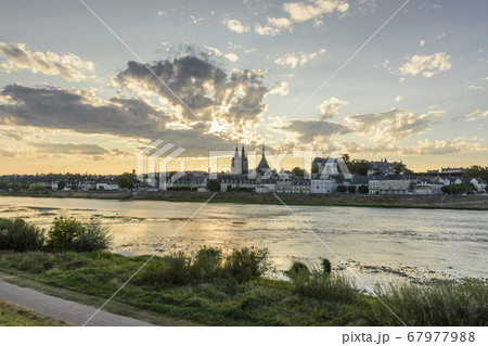 views from the loire river of the city 67977988
