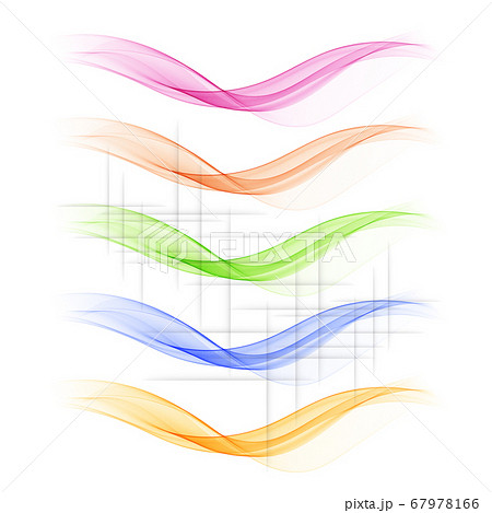 set of abstract color wave smoke transparent blue pink orange green wavy design purple vector set of abstract color wave smoke transparent blue pink orange green wavy design purple vector 67978166