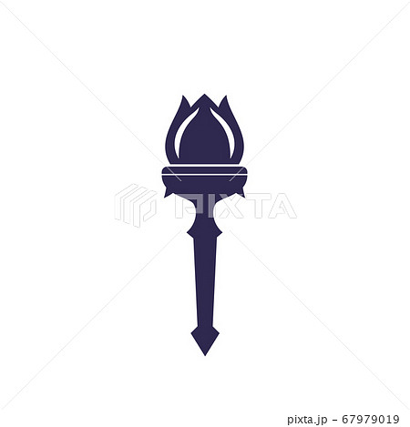 torch with flame, vector logo torch with flame, vector logo 67979019