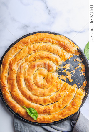 Filo Spinach and Feta Twist Pie 67979641