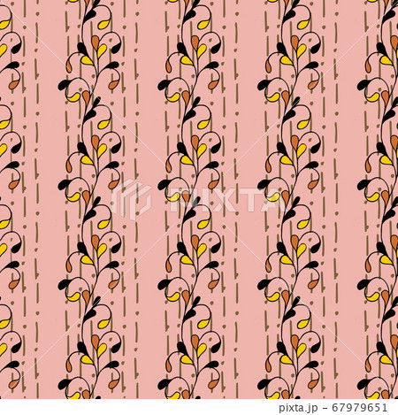 Trendy floral pink vector seamless, great design for any purpose. Wedding floral decorations. Fashionable retro style. Elegant decoration. Summer background. Textile design. 67979651