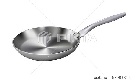 Realistic empty metal frying pan 67983815