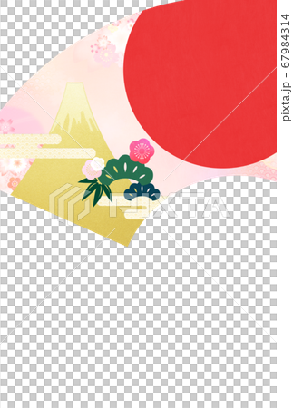 Simple new year's card material 67984314