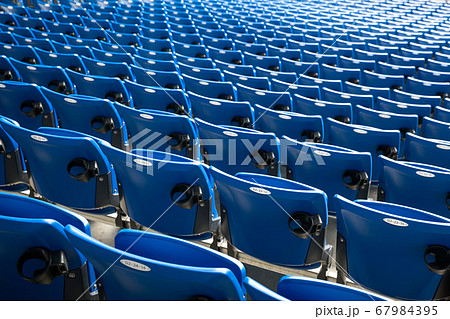 スタジアムの観客席の写真素材
