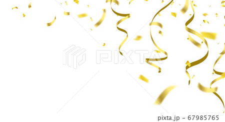 confetti gold celebration background template with 67985765
