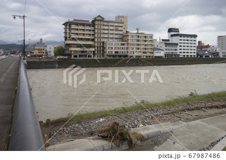 人吉市球磨川水害温泉街 67987486