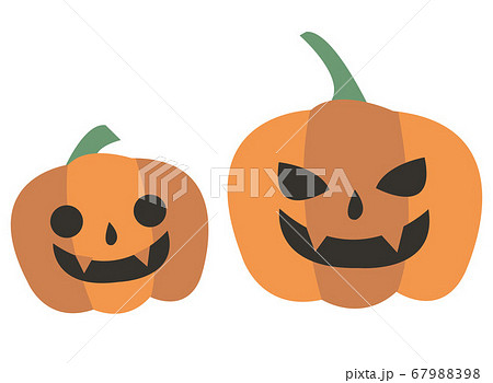 ハロウィンのジャックオランタンのイラスト かぼちゃのイラスト素材 ベクターデータのイラスト素材 6798