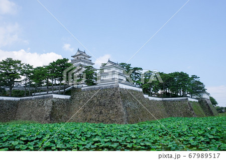 島原城の天守閣と丑寅の櫓 67989517