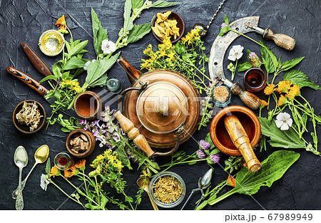 Fresh healing herbs Fresh healing herbs 67989949
