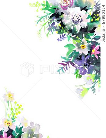 Floral card frame Floral card frame 67990154