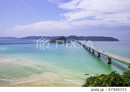 山口県の絶景スポット 美しい角島大橋 山口県の絶景スポット 美しい角島大橋 67990353