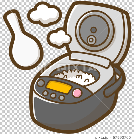 炊飯器 炊き上がり のイラスト素材