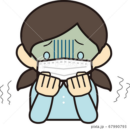 女の子_マスク_震える 67990793