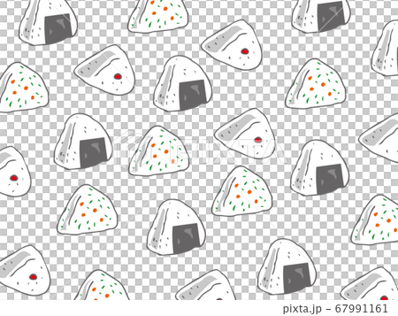 おにぎりパターンイラスト　背景 67991161
