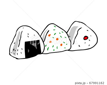 連なるおにぎり 67991162