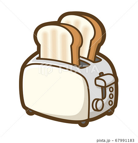 Pop Up Toaster Baked Stock Illustration