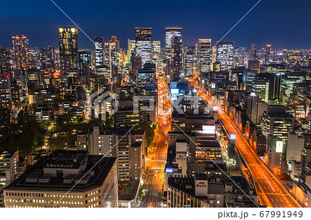 《大阪府》大阪中心街の夜景 67991949