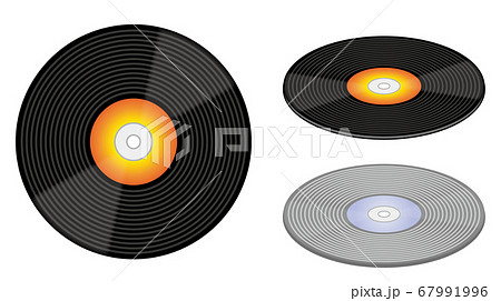 レコード セットのイラスト素材