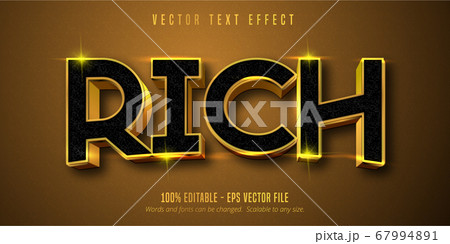 Rich text, shiny gold style editable text effect Rich text, shiny gold style editable text effect 67994891