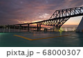 船上から見える橋脚 68000307