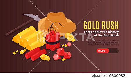 Gold Rush Isometric Banner Gold Rush Isometric Banner 68000324