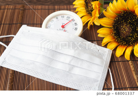 夏のマスク着用 感染防止対策 不織布マスク 夏のマスク着用 感染防止対策 不織布マスク 68001337