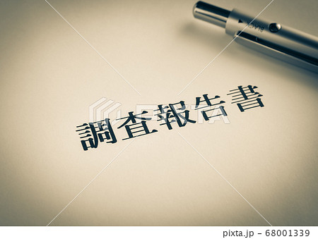 調査報告書の表紙　ビジネス　原因究明　書類　事実関係　公正　教育 68001339