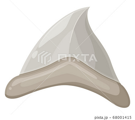 サメの歯の化石のイラスト 鮫の歯のイラスト素材