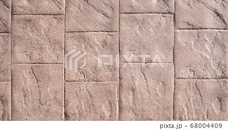 stamped concrete pavement, slate stone tile on cement stones pattern 68004409