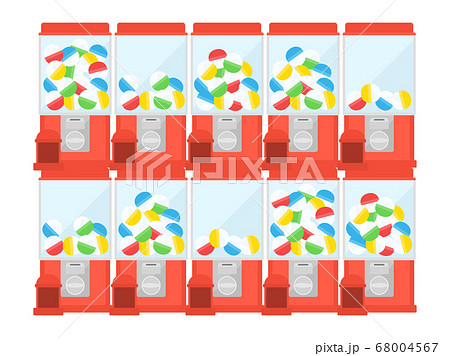 ガチャガチャのイラスト ガチャガチャのイラスト 68004567