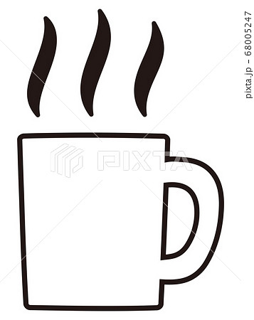 マグカップと湯気 68005247