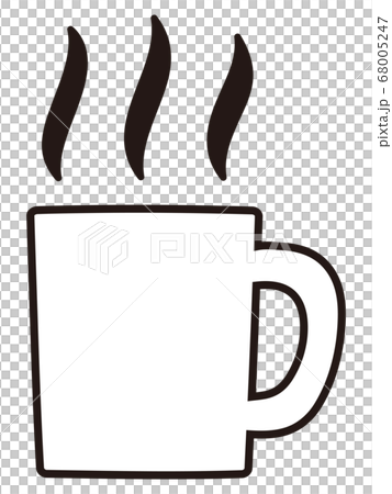 マグカップと湯気 68005247