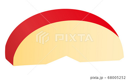 りんご皮付き2のイラスト素材 りんご皮付き2のイラスト素材