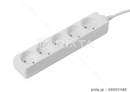 Extention cable with five plug socket isolated on Extention cable with five plug socket isolated on 68005486