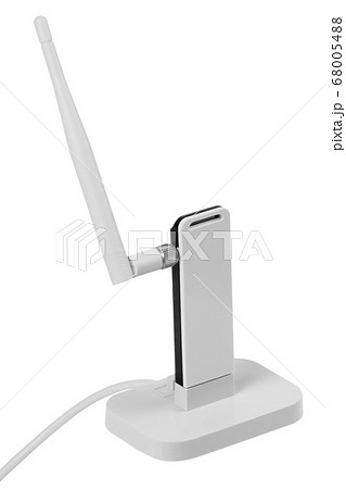 Wi-Fi Usb high gain adapter isolated on white 68005488