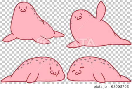 4 pastel seals (red) 4 pastel seals (red) 68008708
