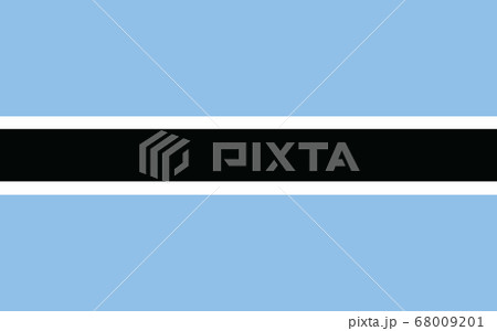Botswana flag vector graphic. Rectangle Batswana Botswana flag vector graphic. Rectangle Batswana 68009201