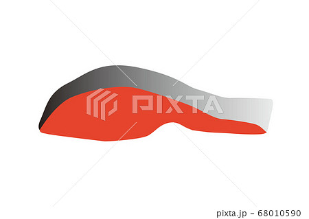 鮭の切り身のイラストのイラスト素材