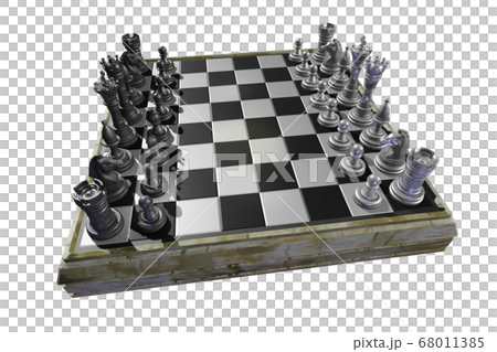 Chess (CG: transparent material) - Stock Illustration [68011385] - PIXTA
