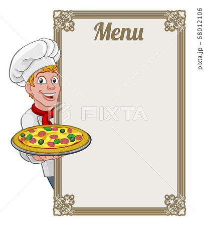 Hình ảnh đầu bếp nướng bánh pizza cartoon với nền ký hiệu thực đơn sẽ giúp bạn cảm thấy thú vị và hứng thú với ẩm thực hơn bao giờ hết. Sự sáng tạo và kỹ năng của đầu bếp sẽ khiến bạn thèm muốn thưởng thức món ăn tuyệt vời này ngay lập tức. Hãy thử và cảm nhận nhé!