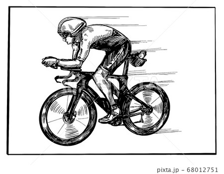 Drawing Of The Bicycle Competition のイラスト素材