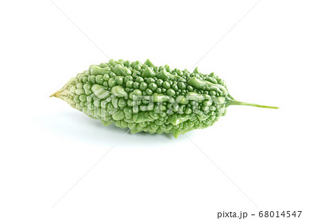 Bitter gourd or bitter melon isolated on white background 68014547