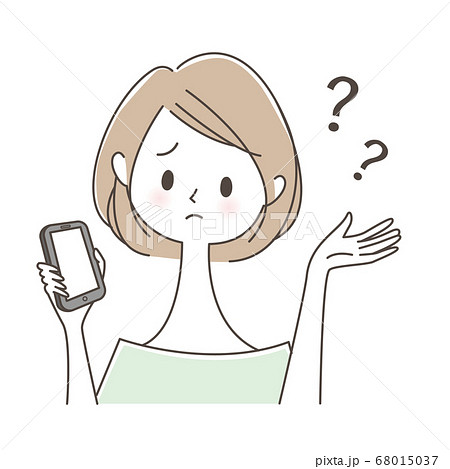 スマホを操作する女性 スマホを操作する女性 68015037