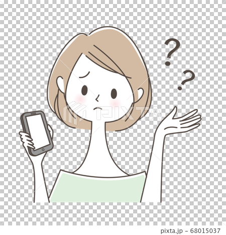 操作智能手機的女人 68015037